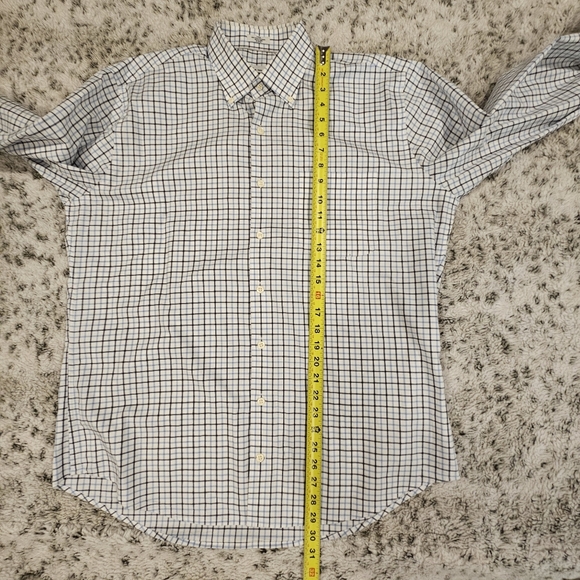 Peter Millar SZ L Button Down LOng Sleeve Preppy Shirt Button Collar Academia - Picture 9 of 9